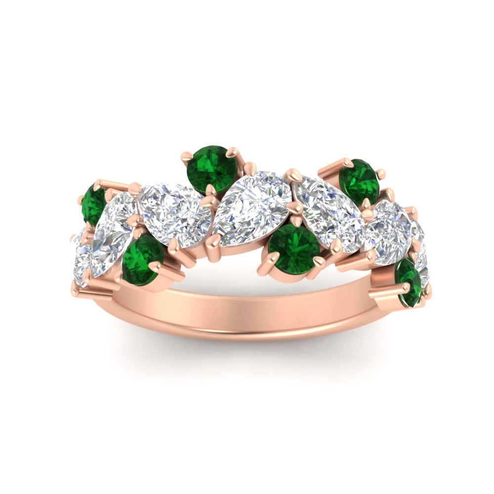 LADIES RING1.00CT PEAR/ROUND DIAMOND 14K ROSE GOLD LADIES RING1.00CT PEAR/ROUND DIAMOND 14K ROSE GOLD