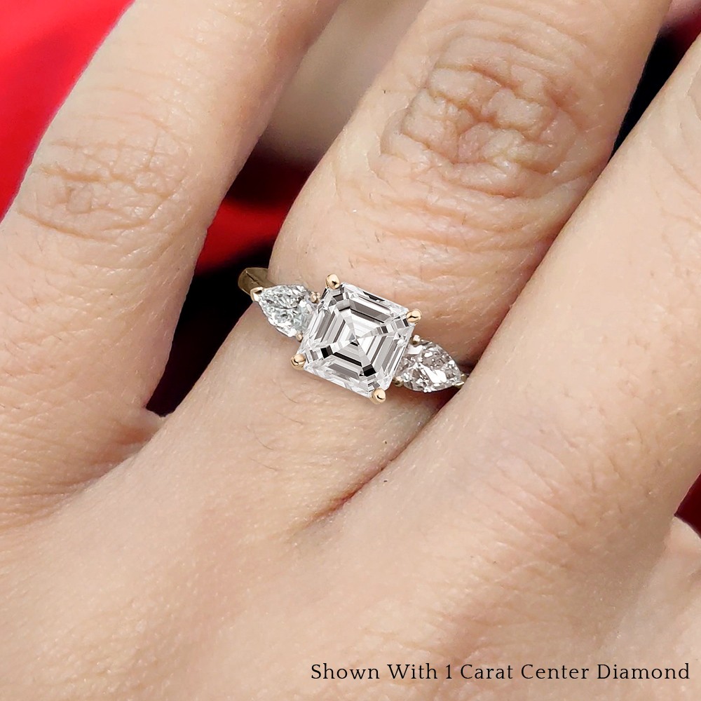 1.5 I vs1 SQ ASSCHER CUT Diamond Engagement ring GIA Certified |  DiamondDirectBuy.com
