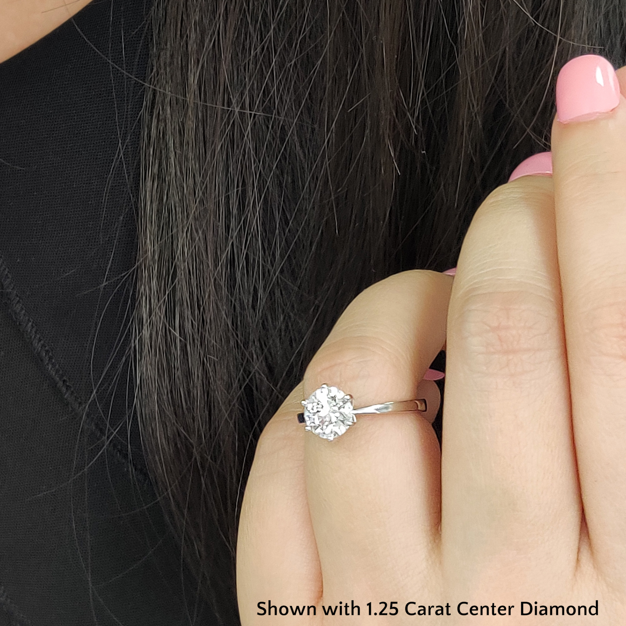 What does a .25ct-.3ct ring look on size 4 finger?