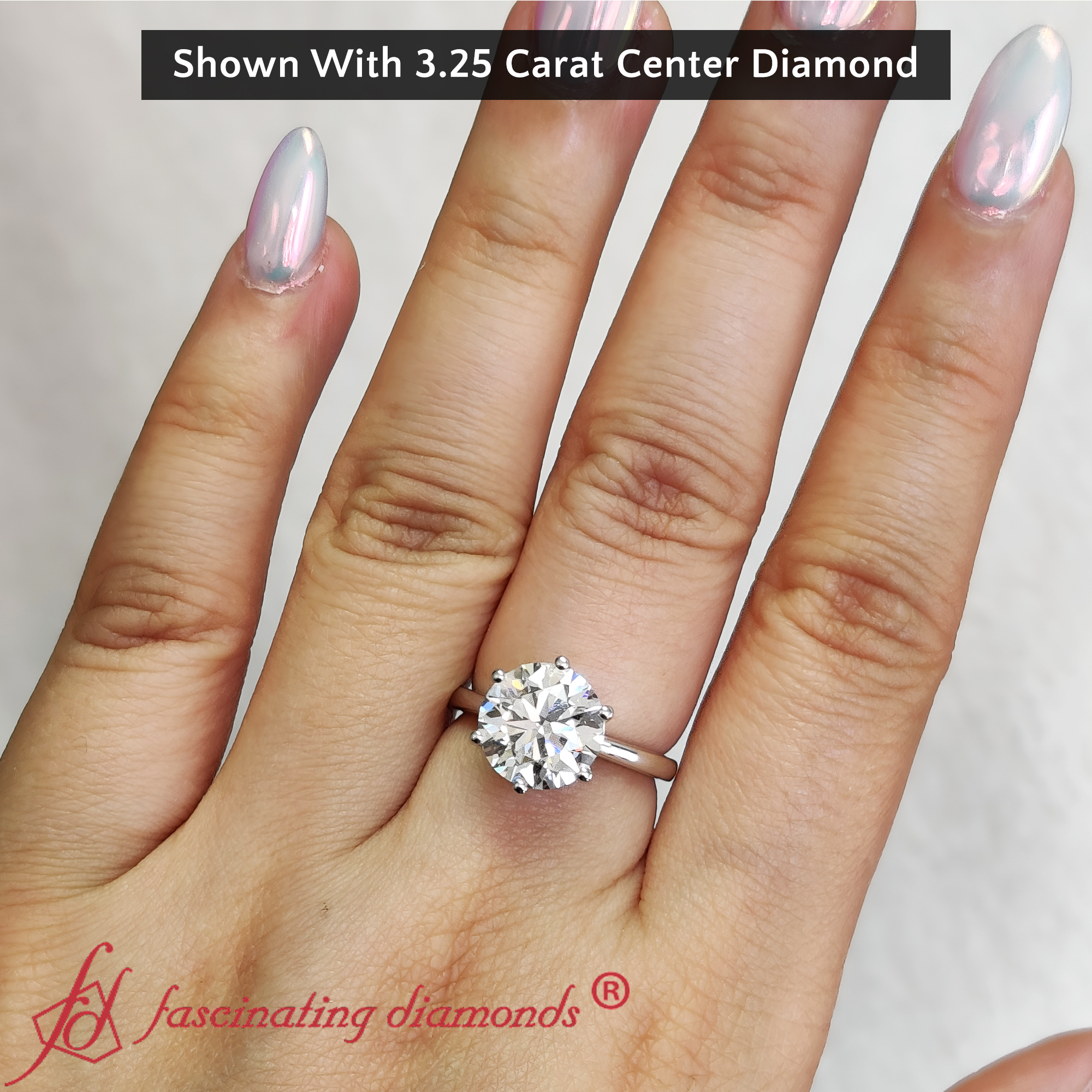 neri ring – 3 carat lab grown diamond engagement ring – J Hollywood Designs