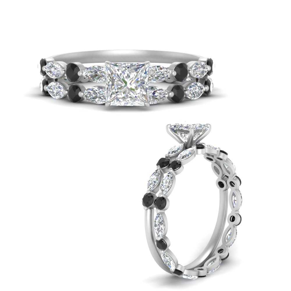 2.16 Carat Black Diamond Engagement Ring Black Diamond 