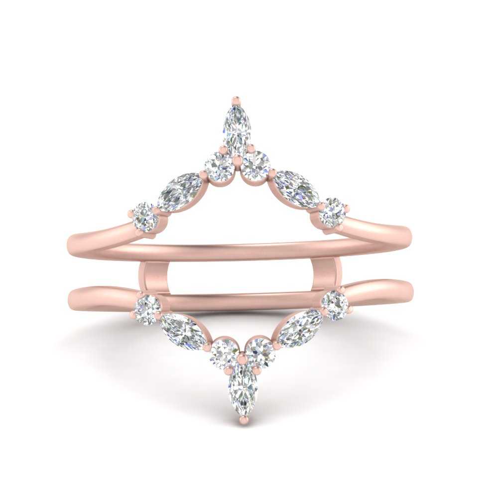 1 1/2ctw Round Diamond Tiara White Gold Ring Guard | Embrace | REEDS  Jewelers
