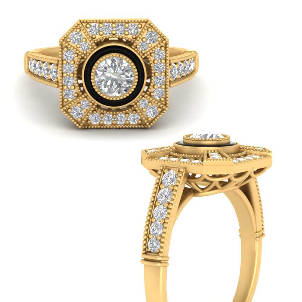 round-enamel-vintage-diamond-anniversary-ring-in-FD9732RORANGLE3-NL-YG