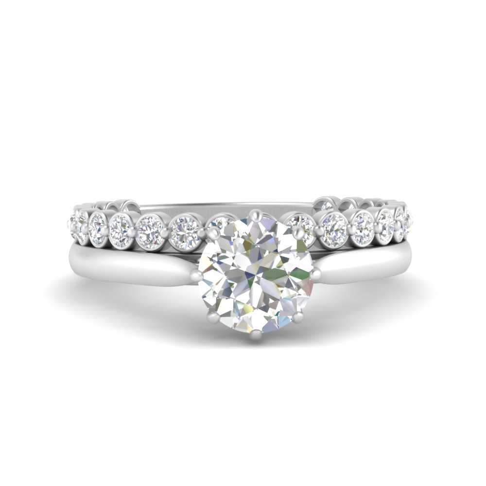 bezel-diamond-band-with-solitaire-engagement-ring-in-FD9806RO-NL-WG