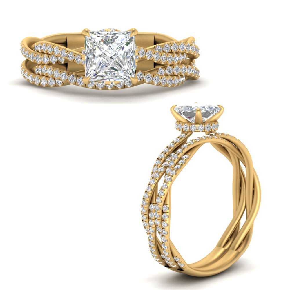 princess-cut-twisted-under-halo-diamond-bridal-ring-set-in-FD9832PRRANGLE3-NL-YG
