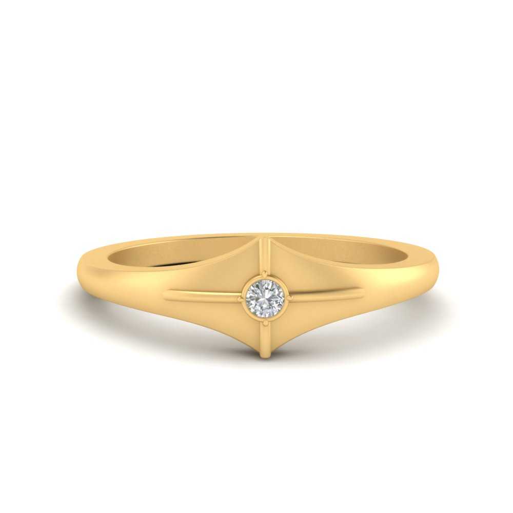 bezel-round-beautiful-diamond-ring-in-FD9893B-NL-YG