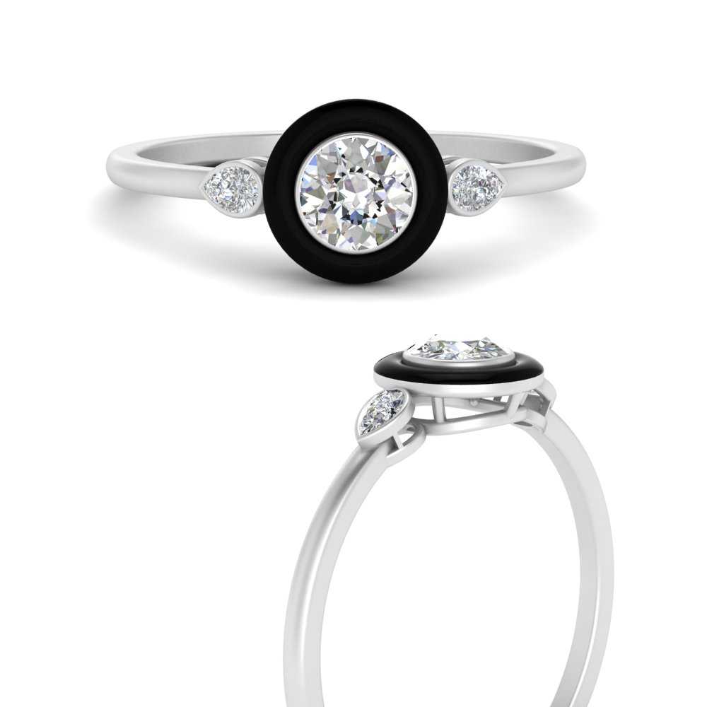 round-enamel-3-stone-lab diamond-engagement-ring-in-FD9874RORANGLE3-NL-WG