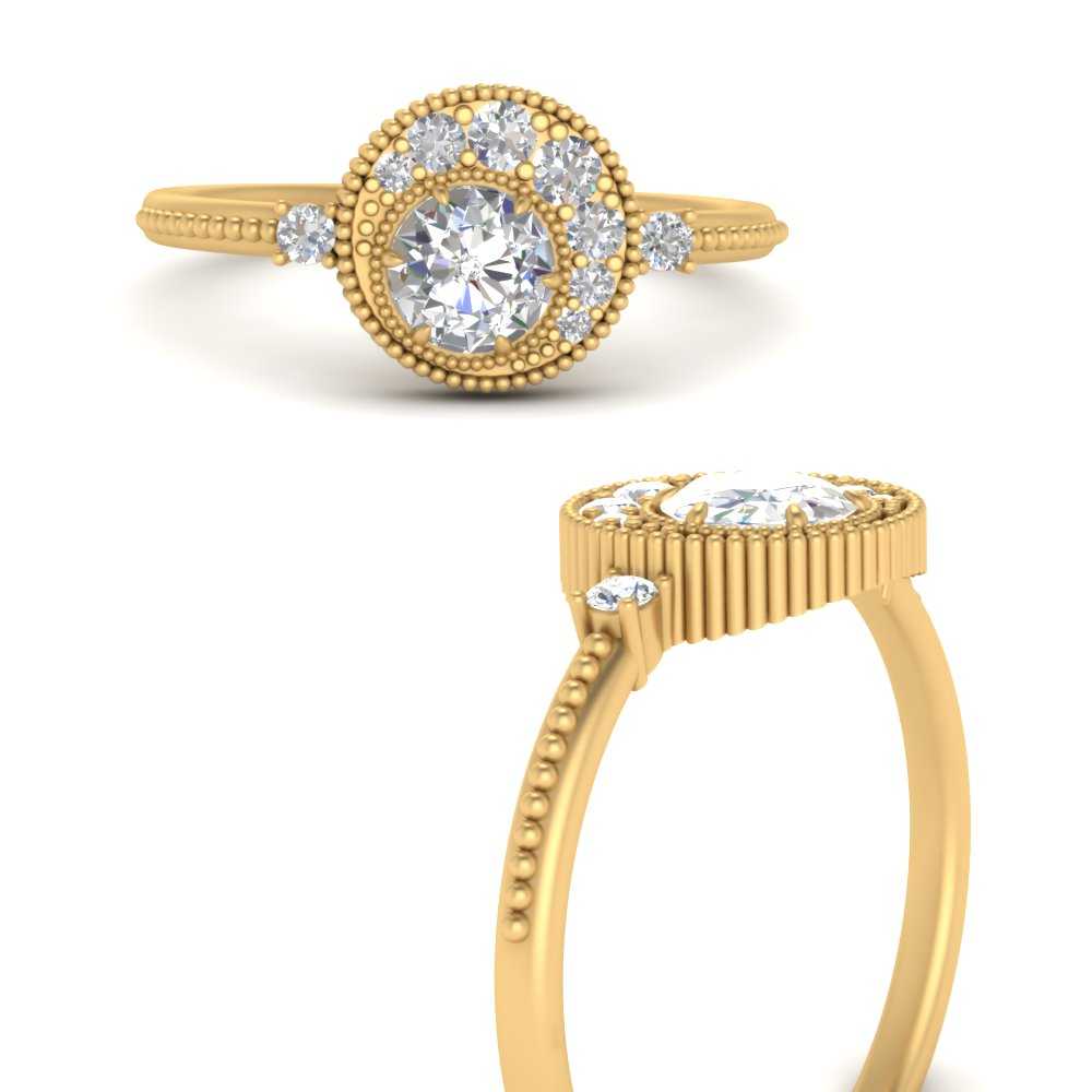 New Moon Brilliant Cut White Diamond Solitaire Ring in 18K Gold & Platinum  | Catbird