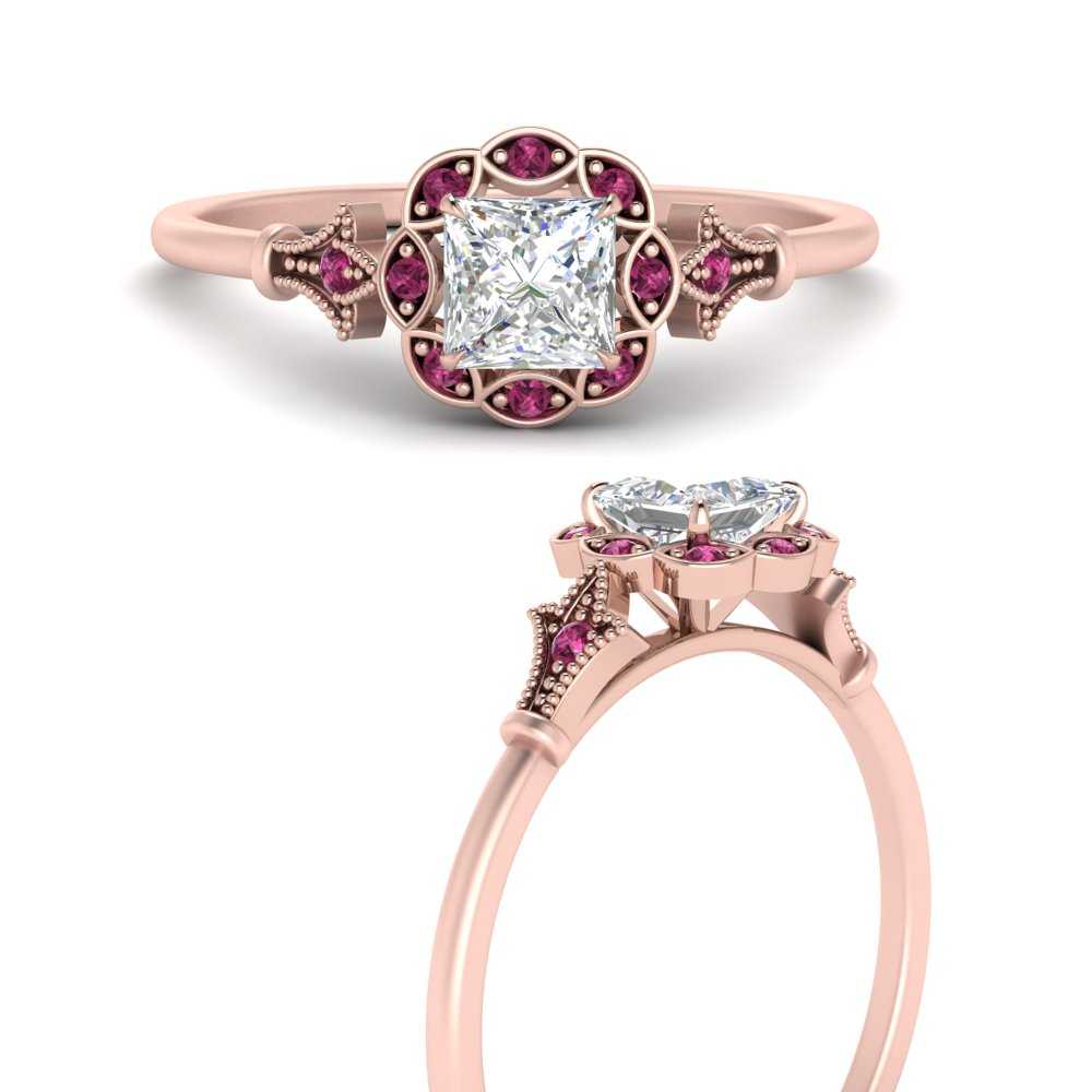 antique-princess-cut-halo-delicate-pink-sapphire-engagement-ring-in-FD9896PRRGSADRPIANGLE3-NL-RG