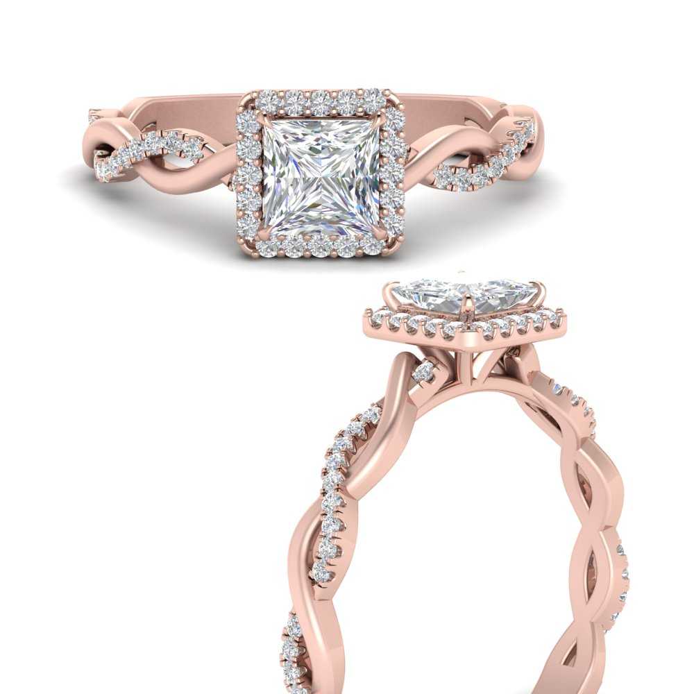 Big Round diamond Engagement Ring In 14K White Gold | Fascinating Diamonds