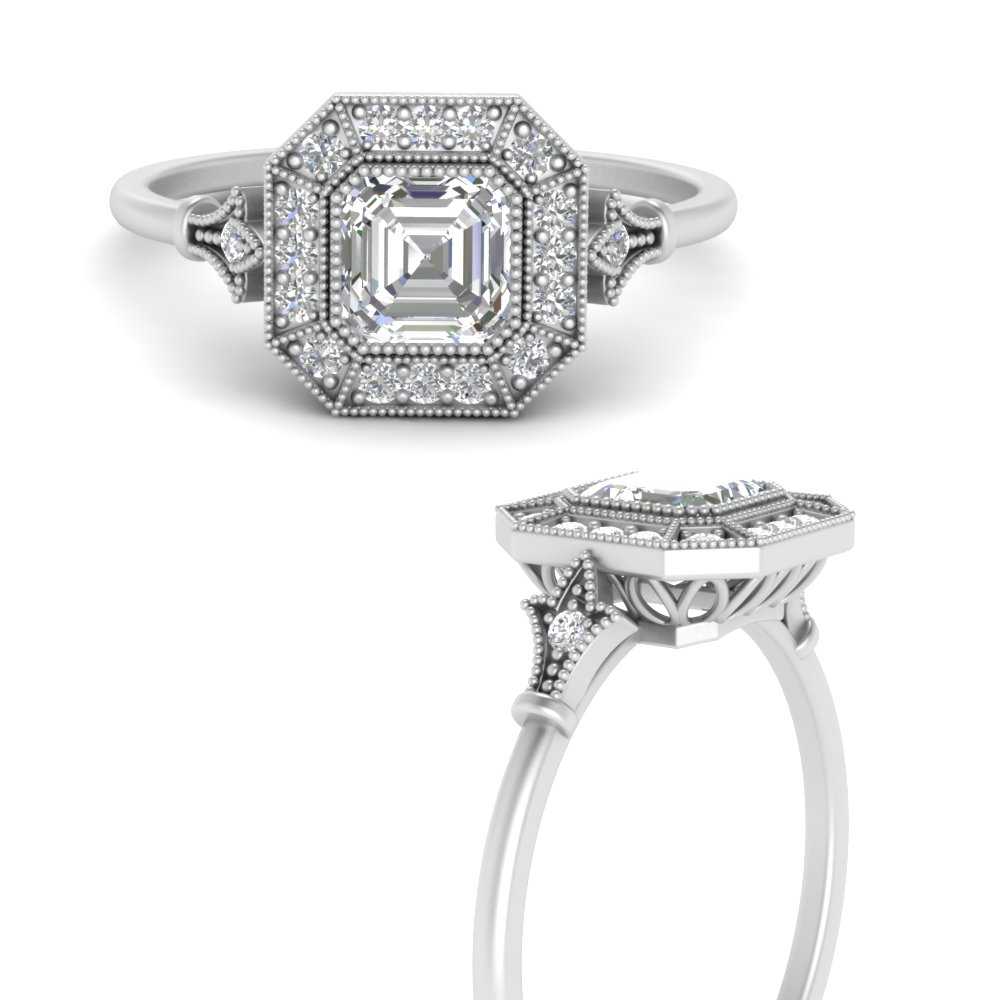 Mid-Century 2.01 Carat Asscher-Cut Diamond Engagement Ring - GIA G SI2