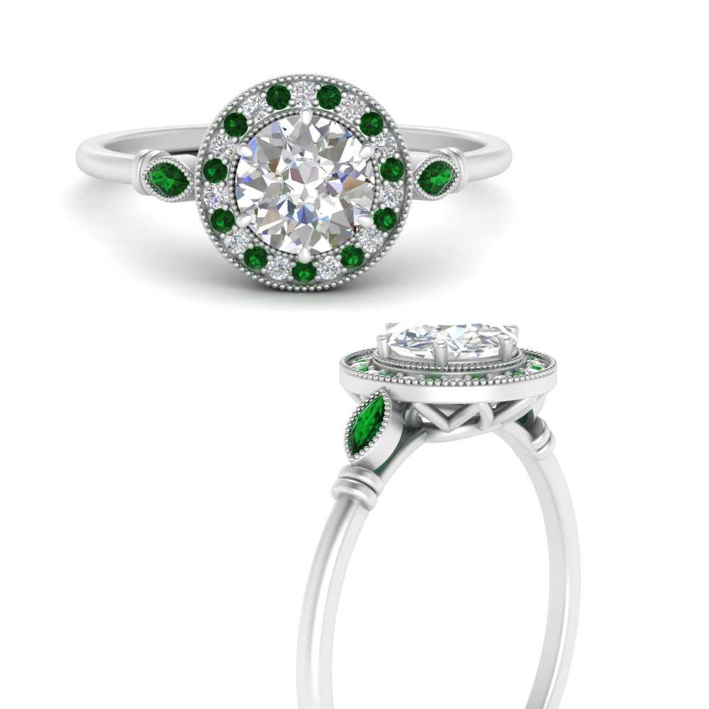 delicate-round-emerald-antique-halo-engagement-ring-in-FD9934RORGEMGRANGLE3-NL-WG