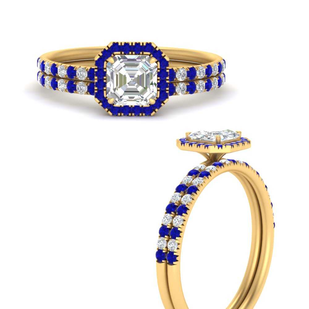 asscher-cut-sapphire-halo-wedding-ring-set-in-FD9957ASRGSABLANGLE3-NL-YG