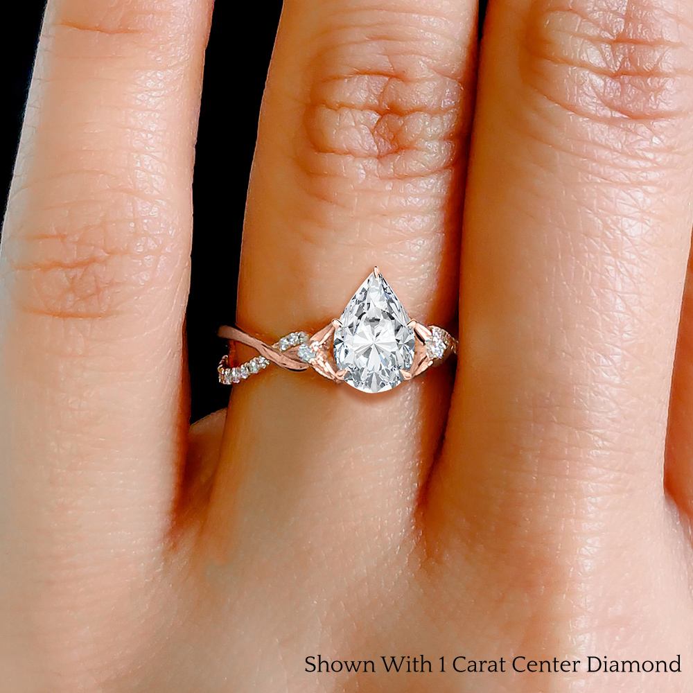 diamond engagement rings on hands