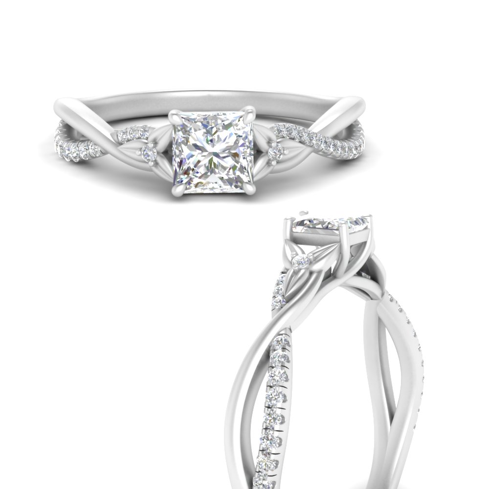 infinity-daisy-floral-princess-cut-moissanite-engagement-ring-in-FD9986PRRANGLE3-NL-WG