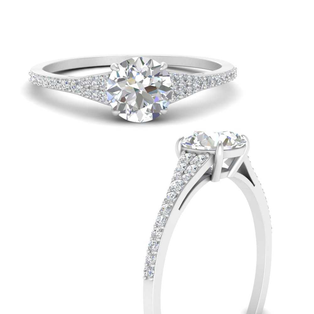 Pave Diamond Engagement Ring In 950 Platinum | Fascinating Diamonds