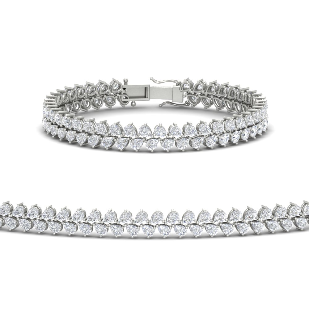pear-shaped-petal-style-diamond-bracelet-in-FDBR8150 -NL-WG