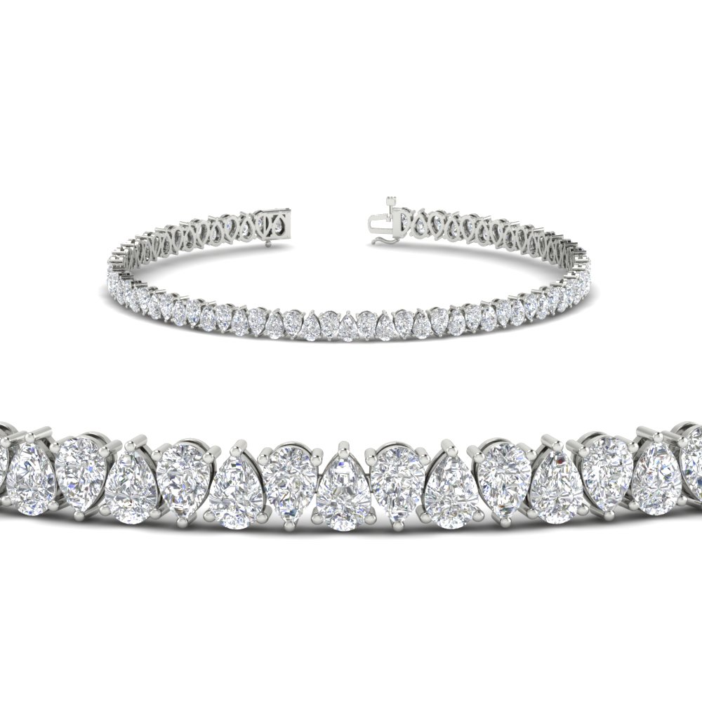 7-carat-pear-cut-diamond-tennis-bracelet-in-FDBRC10451PEANGLE2-7.00CT-NL-WG