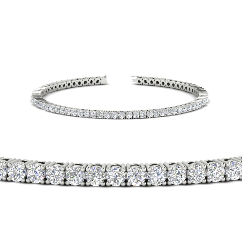  2 Carat Diamond Tennis Bracelet with White Diamond 14K White Gold