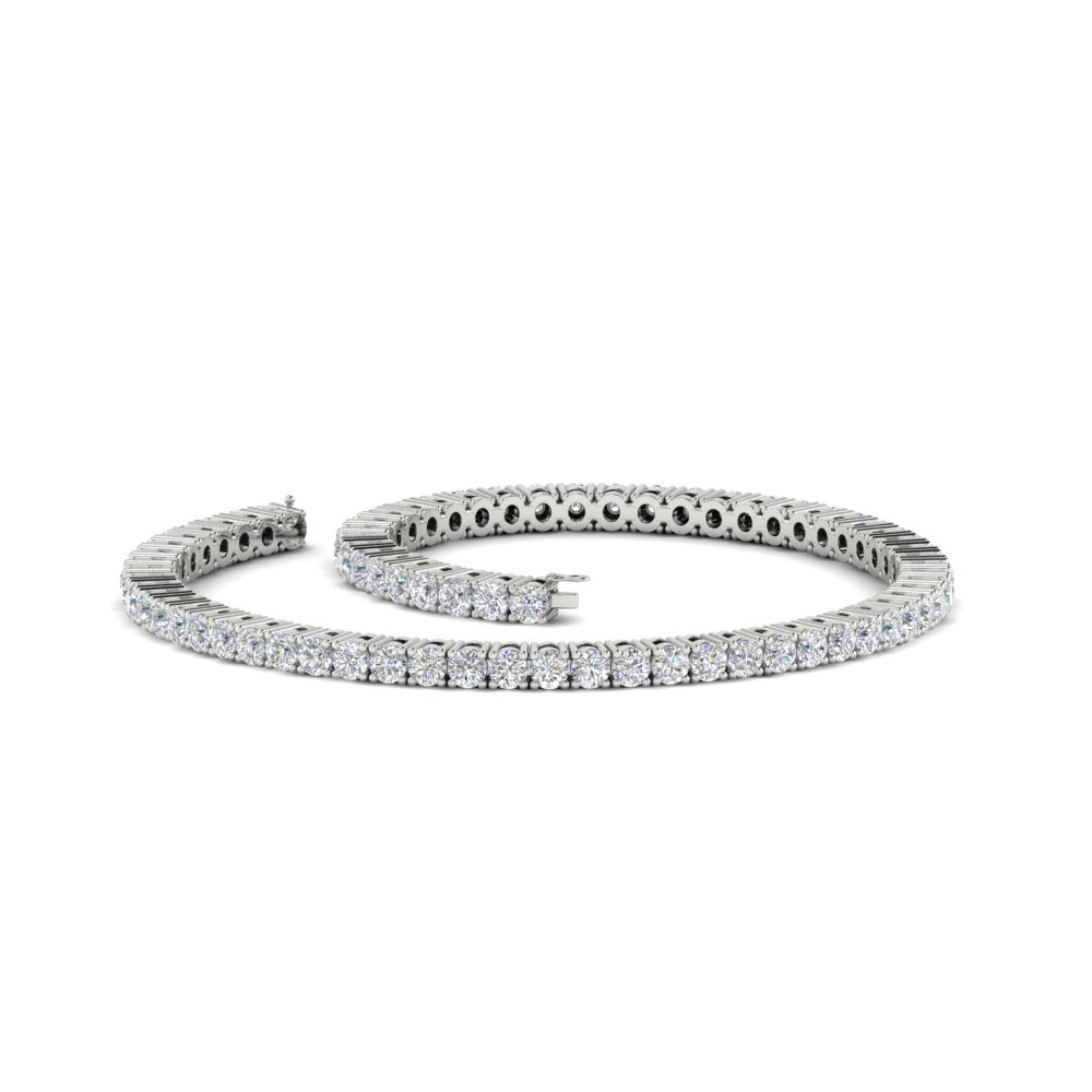  2 Carat Diamond Tennis Bracelet with White Diamond 14K White Gold