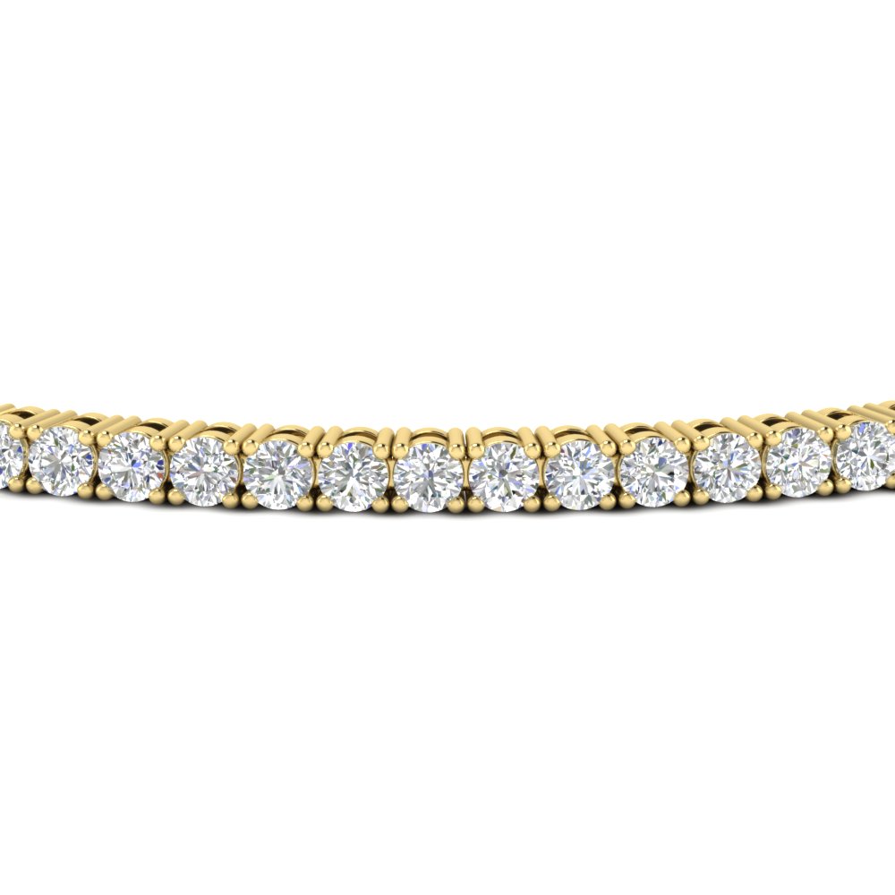 2 Carat Diamond Tennis Bracelet with 14K Yellow Gold White Diamond