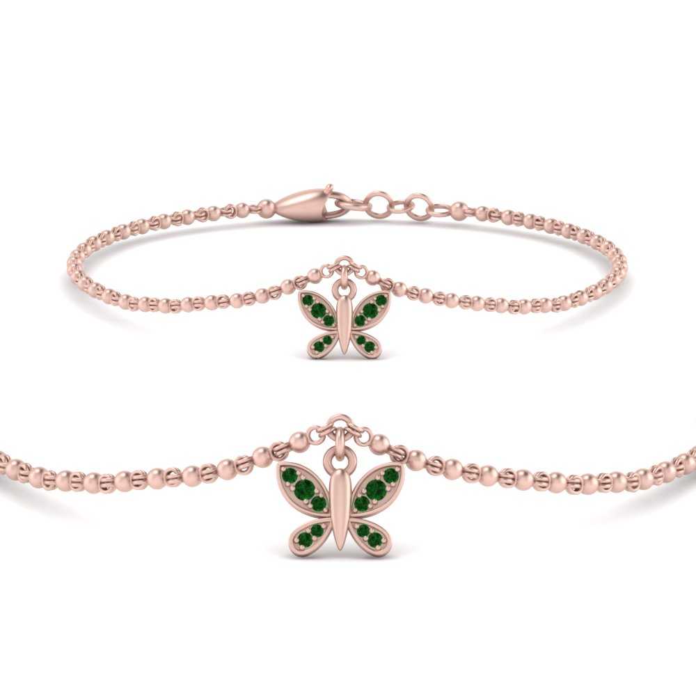 butterfly-cute-chain-emerald-bracelet-in-FDBRC9755GEMGRANGLE2-NL-RG