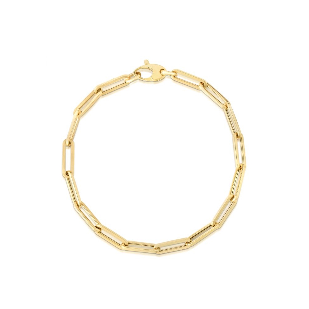 paper-clip-chain-bracelet-(4.2-mm)-in-FDBRRC11170ANGLE2-4.2-NL-YG
