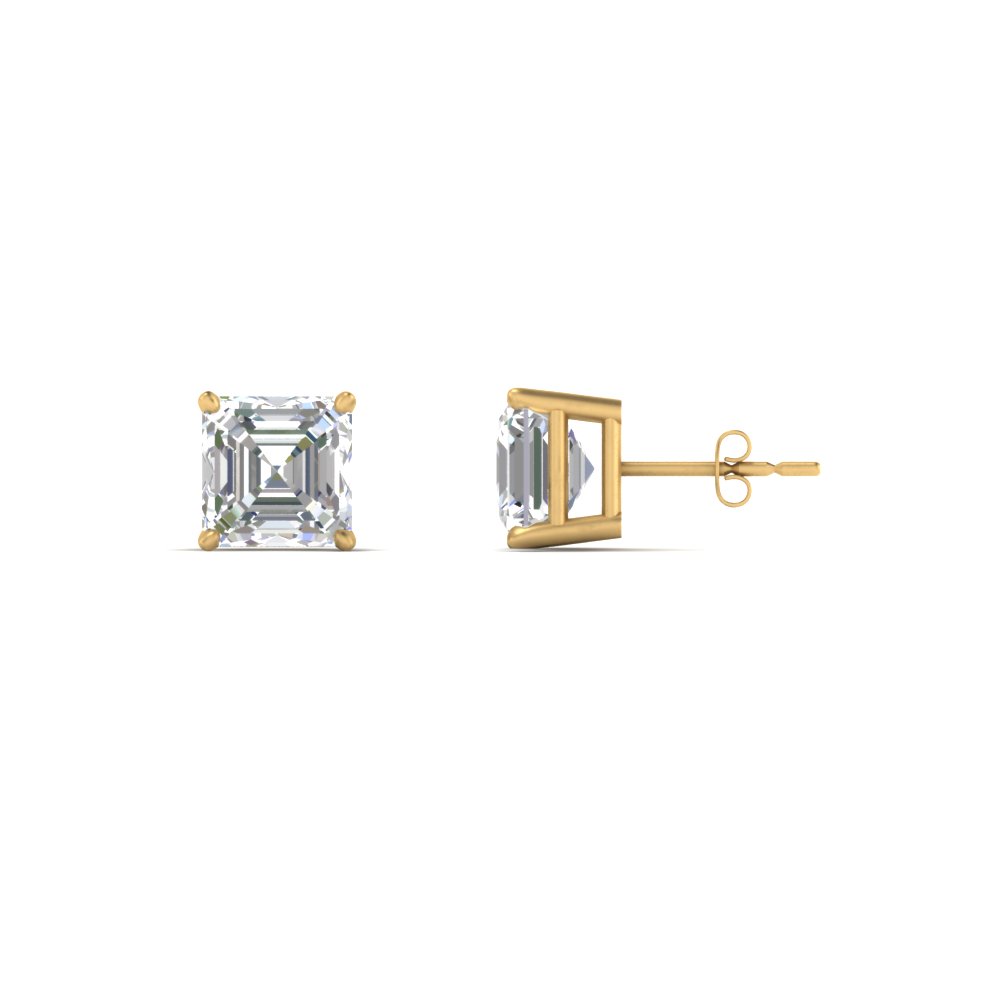 diamond-asscher-cut-stud-earring-2-carat-in-FDEAR10411AS-2.0CT-ANGLE1-NL-YG