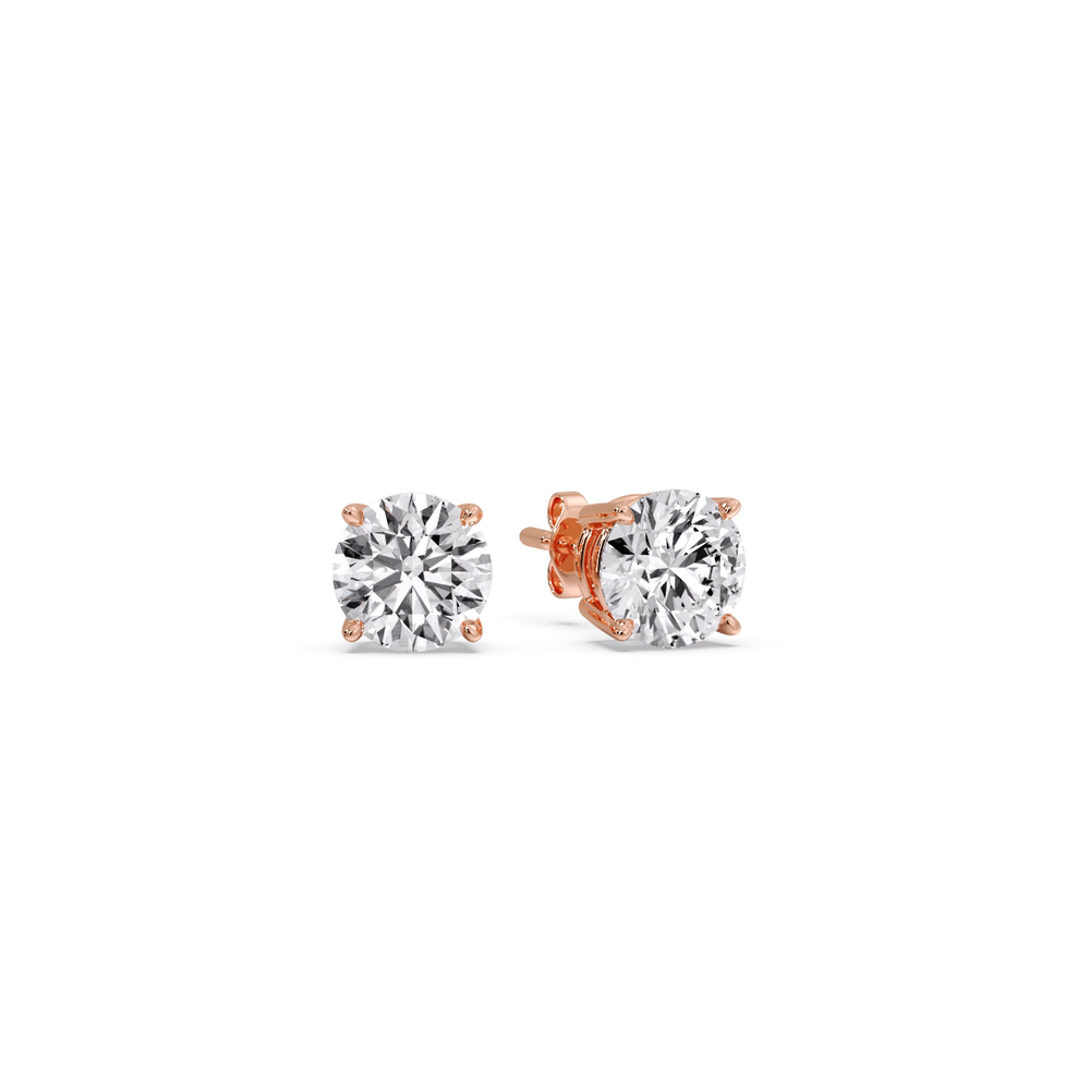 LADIES FLOWER EARRINGS 1.00CT ROUND DIAMOND 14K YELLOW GOLD LADIES FLOWER EARRINGS 1.00CT ROUND DIAMOND 14K YELLOW GOLD