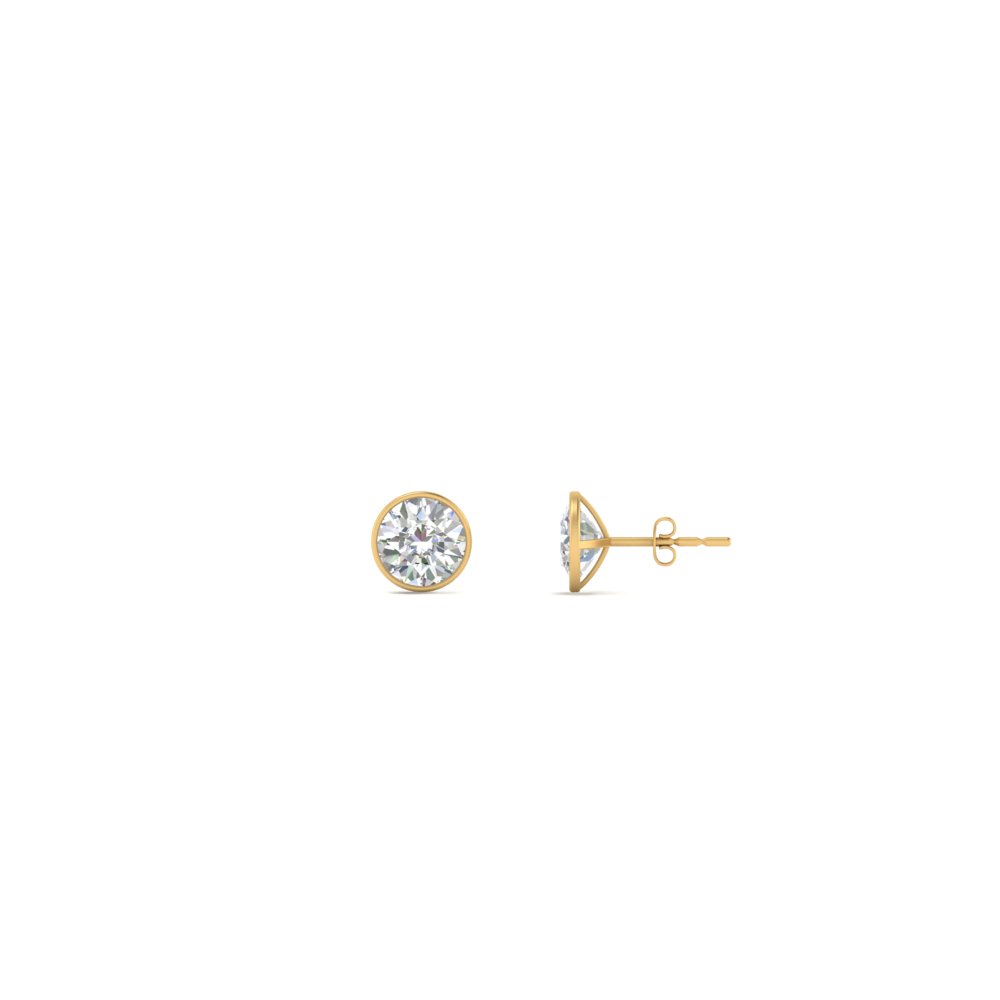 round-stud-bezel-set-half-carat-diamond-earring-in-FDEAR10516RO-0.50CT-NL-YG