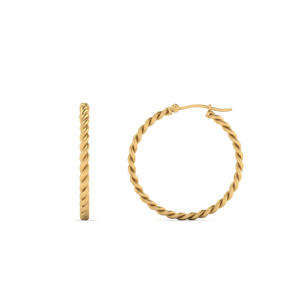 Discover 74+ rope gold earrings best - 3tdesign.edu.vn