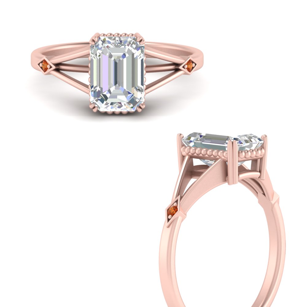 Diamond Floral Engagement Ring, Rose Flower Solitaire Wedding Ring, Unique 1.01 Carat GIA Certified 18K Rose Gold or Yellow Gold Handmade