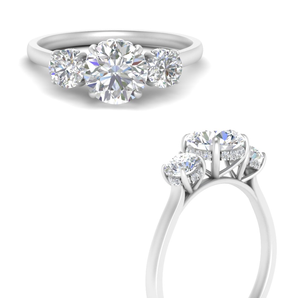 halo-under-diamond-3-stone-round-cut-engagement-ring-in-FDENS3179ROR-ANGLE3-NL-WG