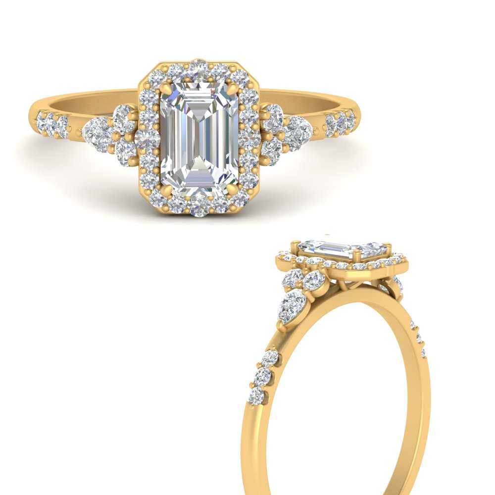 Edwardian .70 CTW Transitional Cut Diamond Cluster Engagement Ring — The  Idol's Eye