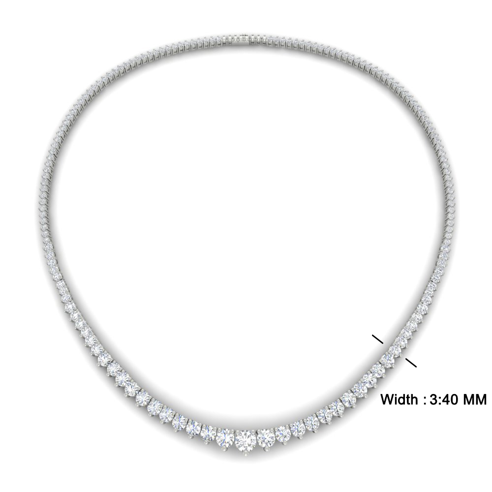 Single line solitaire necklace discount