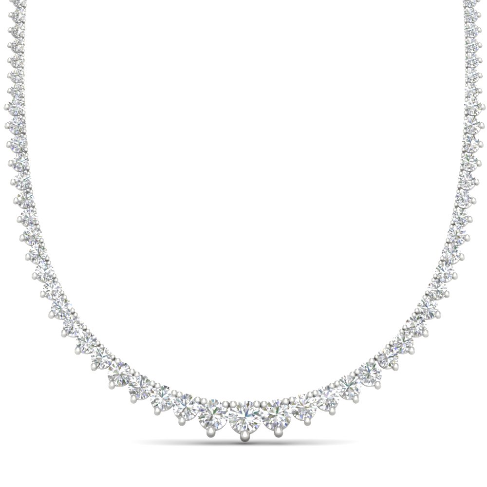 9 carat white gold necklace discount