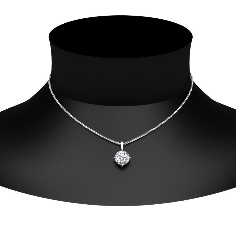 14K Gold Lab Grown 1/3CT Oval Cut Diamond Solitaire Pendant Necklace | eBay