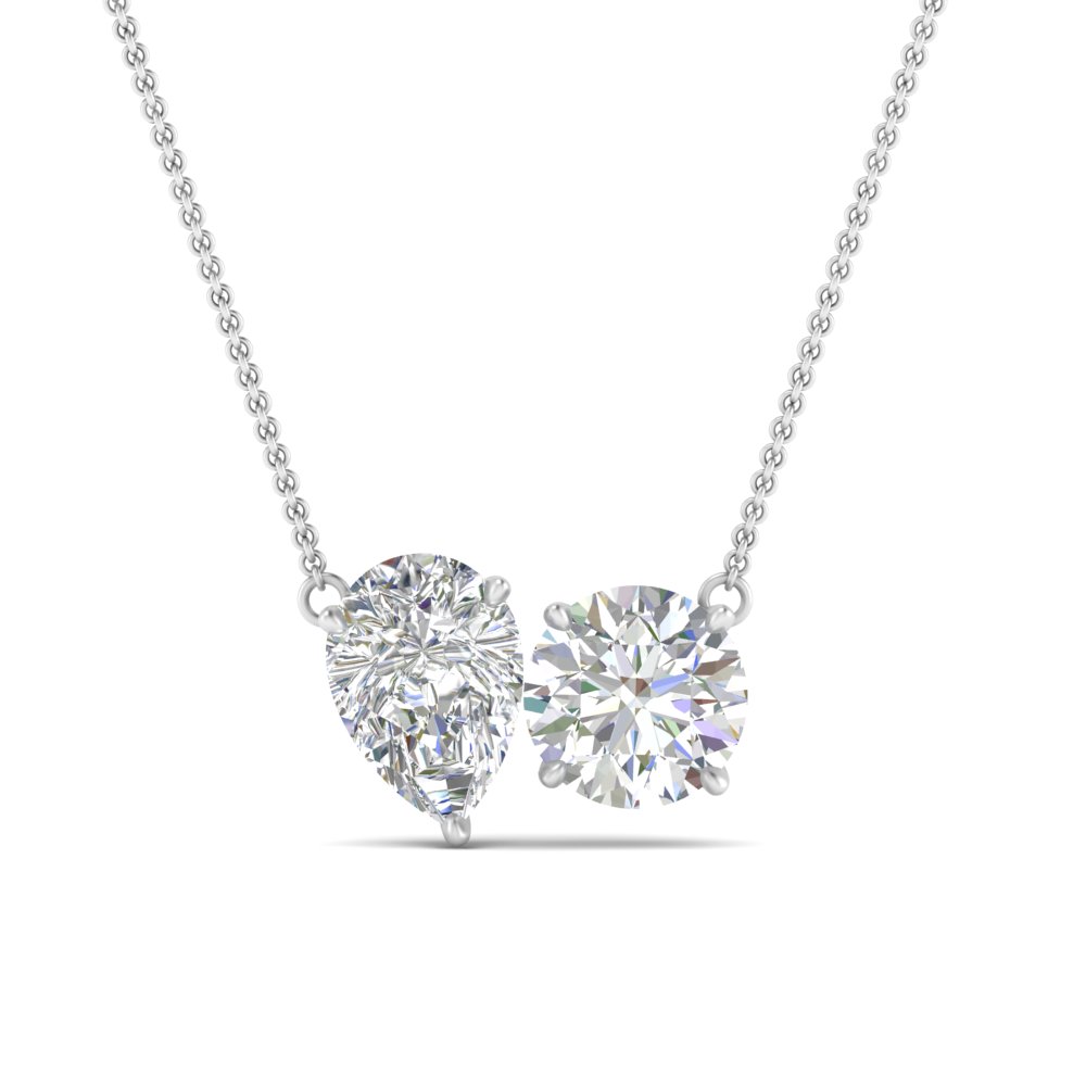 THE LEO First Light Diamond Solitaire Necklace 1/4 ct tw Princess 14K White  Gold (I1/I) | Jared