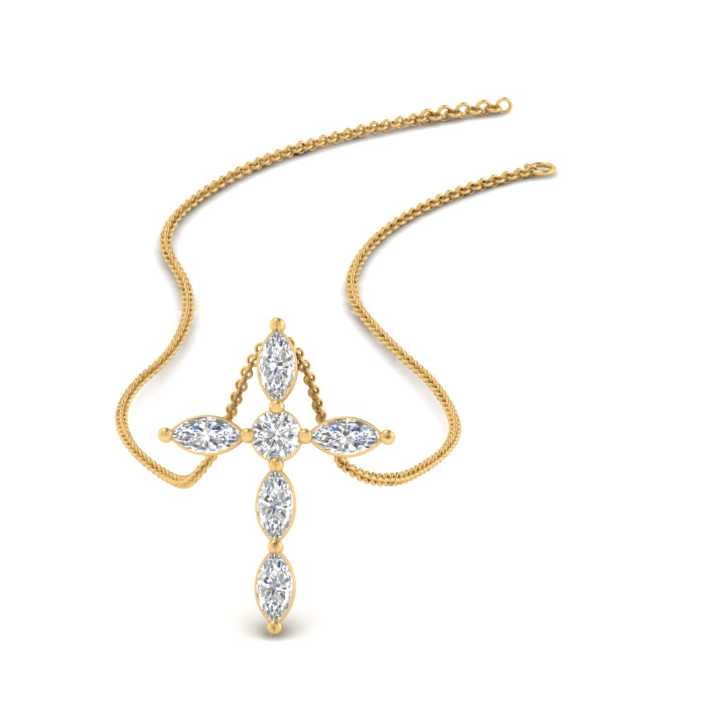 1-carat-marquise-diamond-cross-pendant-in-FDPD10872-NL-YG