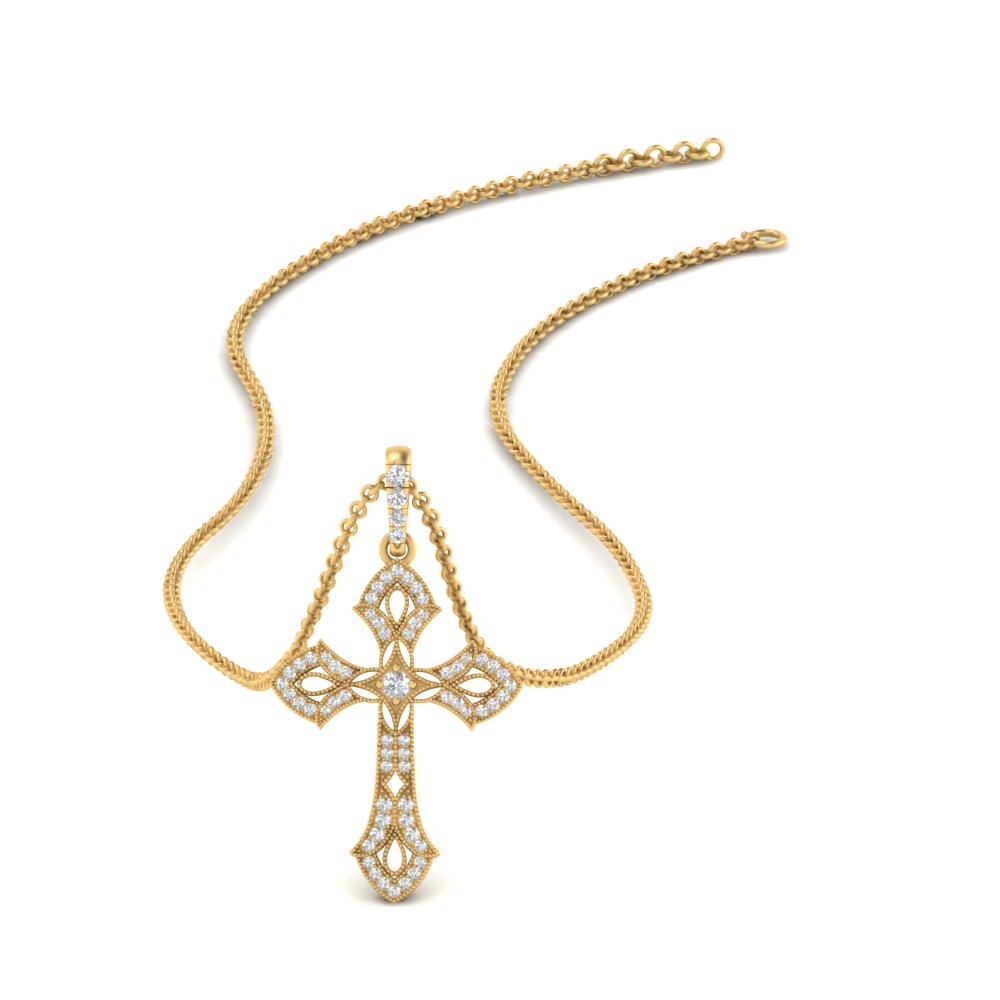 milgrain-antique-cross-diamond-pendant-in-FDPD10878-NL-YG