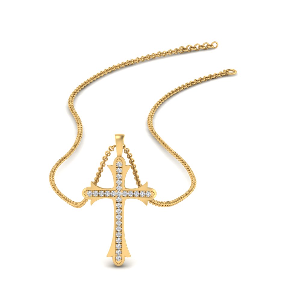 vintage-cross-diamond-pendant-in-FDPD10879-NL-YG