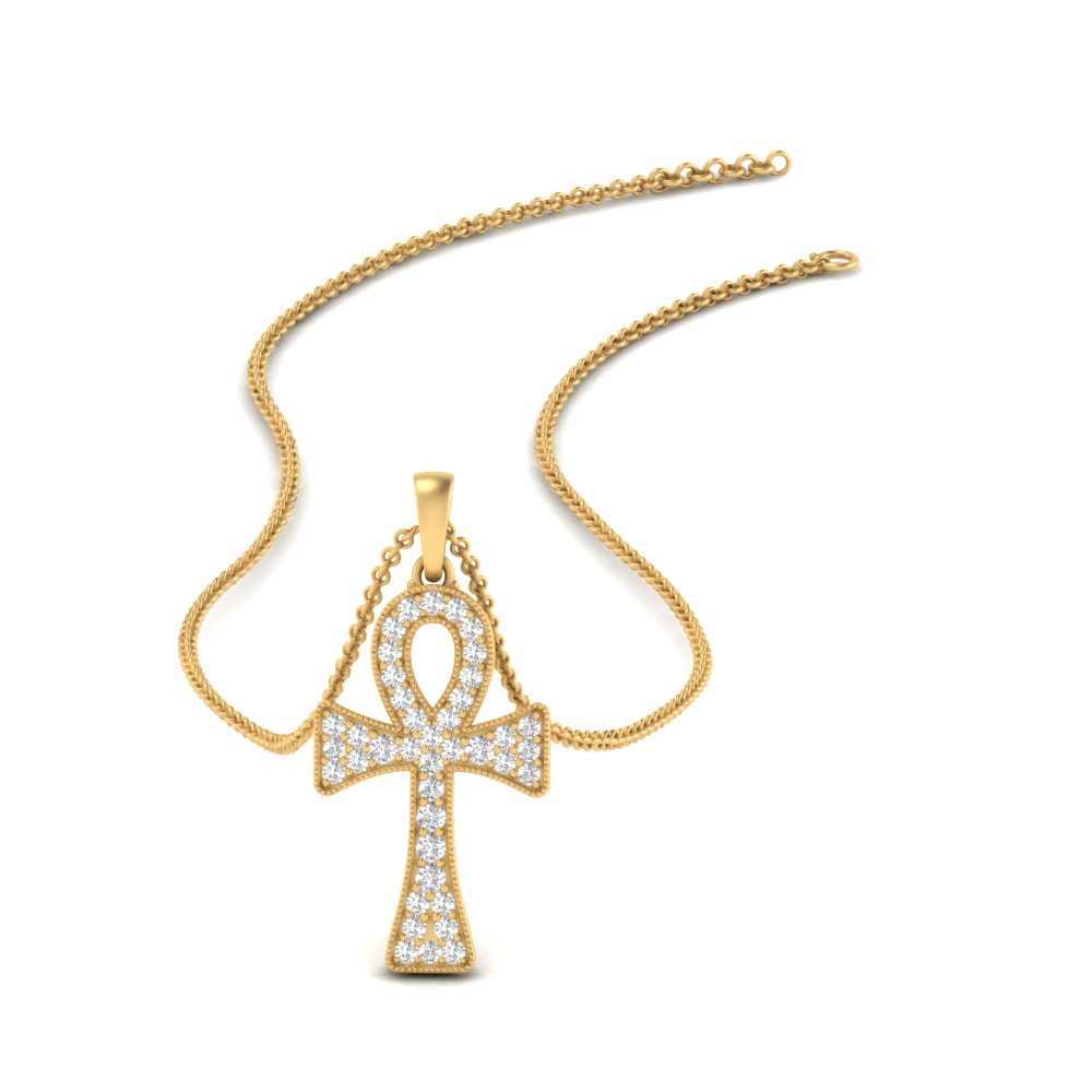 ankh-cross-diamond-pendant-0.25-carat-in-FDPD10999-NL-YG