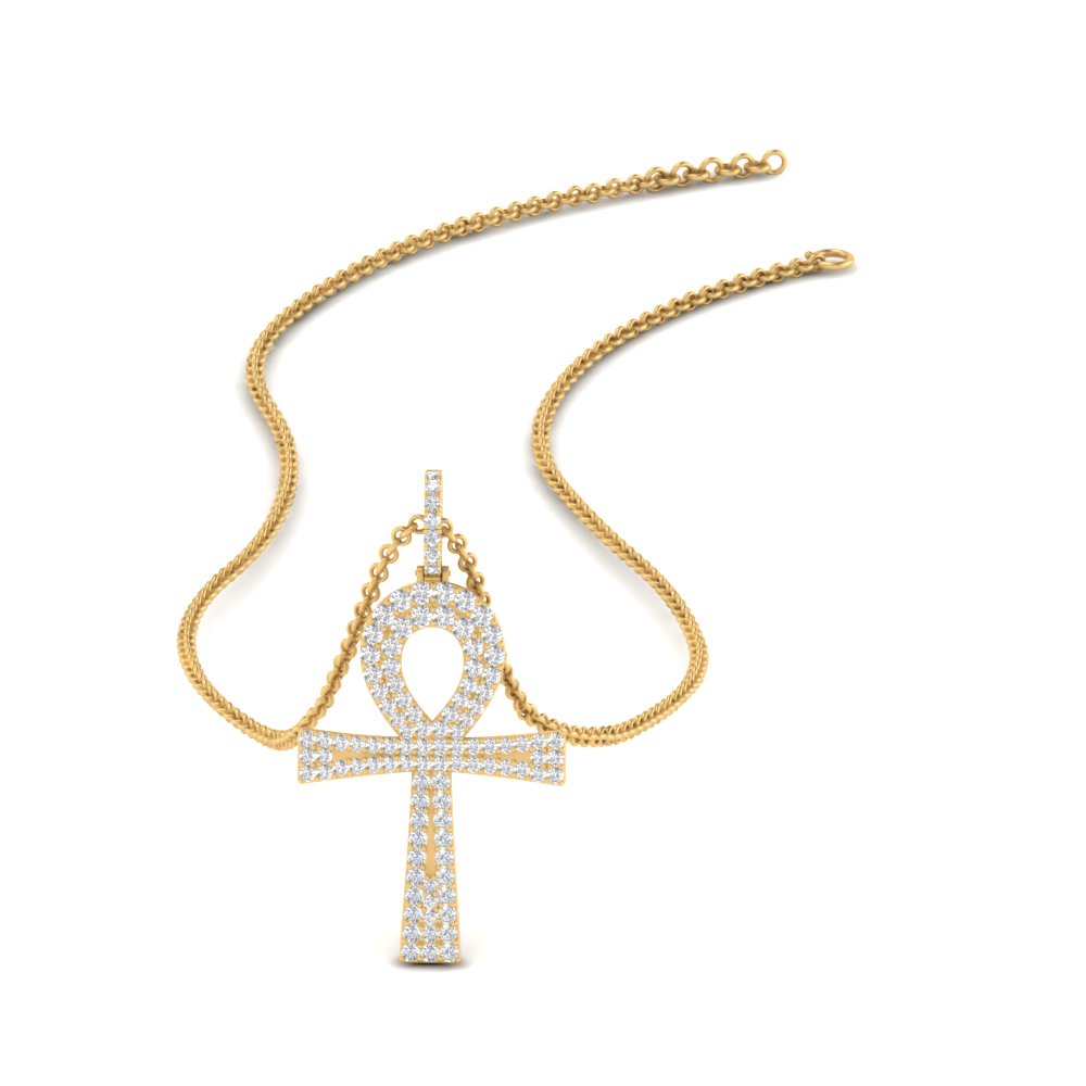 ankh-cross-diamond-pendant-0.50-carat-in-FDPD11002-NL-YG