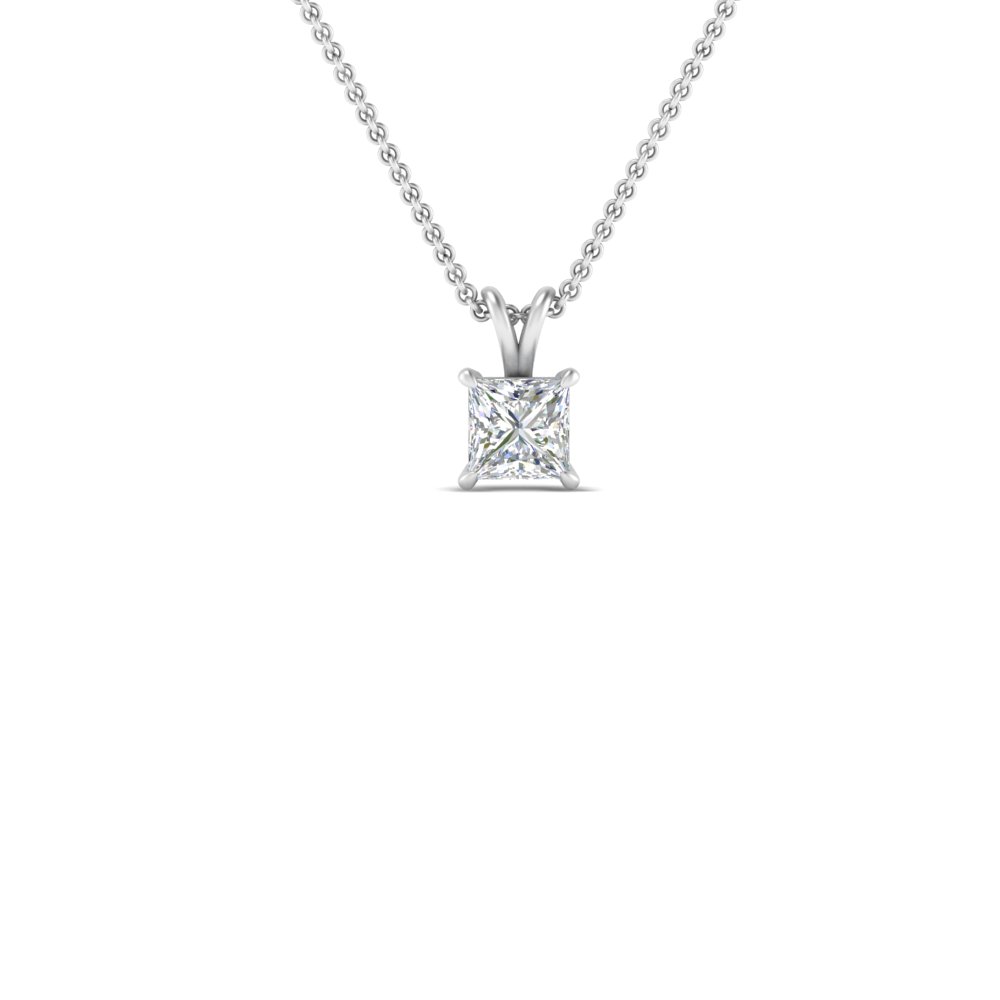 Ross-Simons 0.50 Carat Bezel-Set Diamond Solitaire Necklace in 14kt White  Gold for Female, Adult - Walmart.com