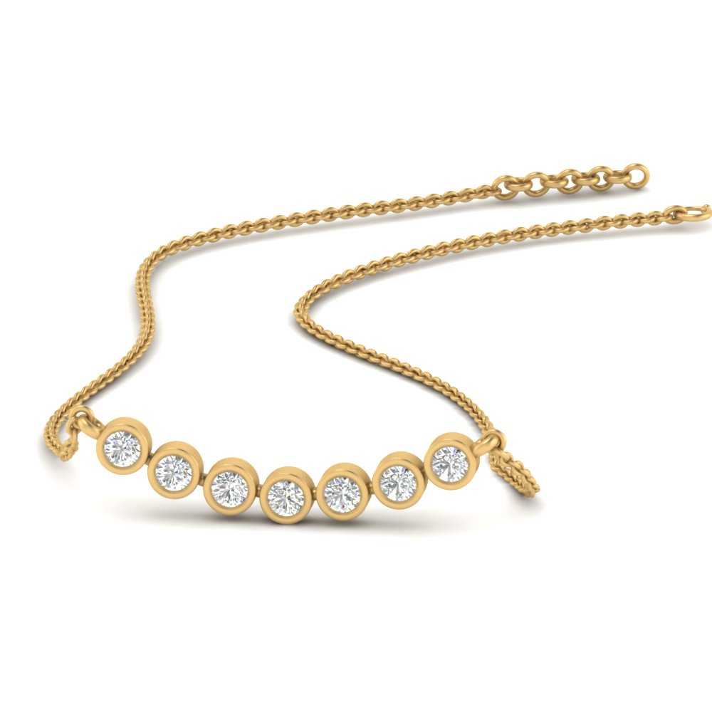 bezel-set-anniversary-diamond-necklace-in-FDPD9737-NL-YG