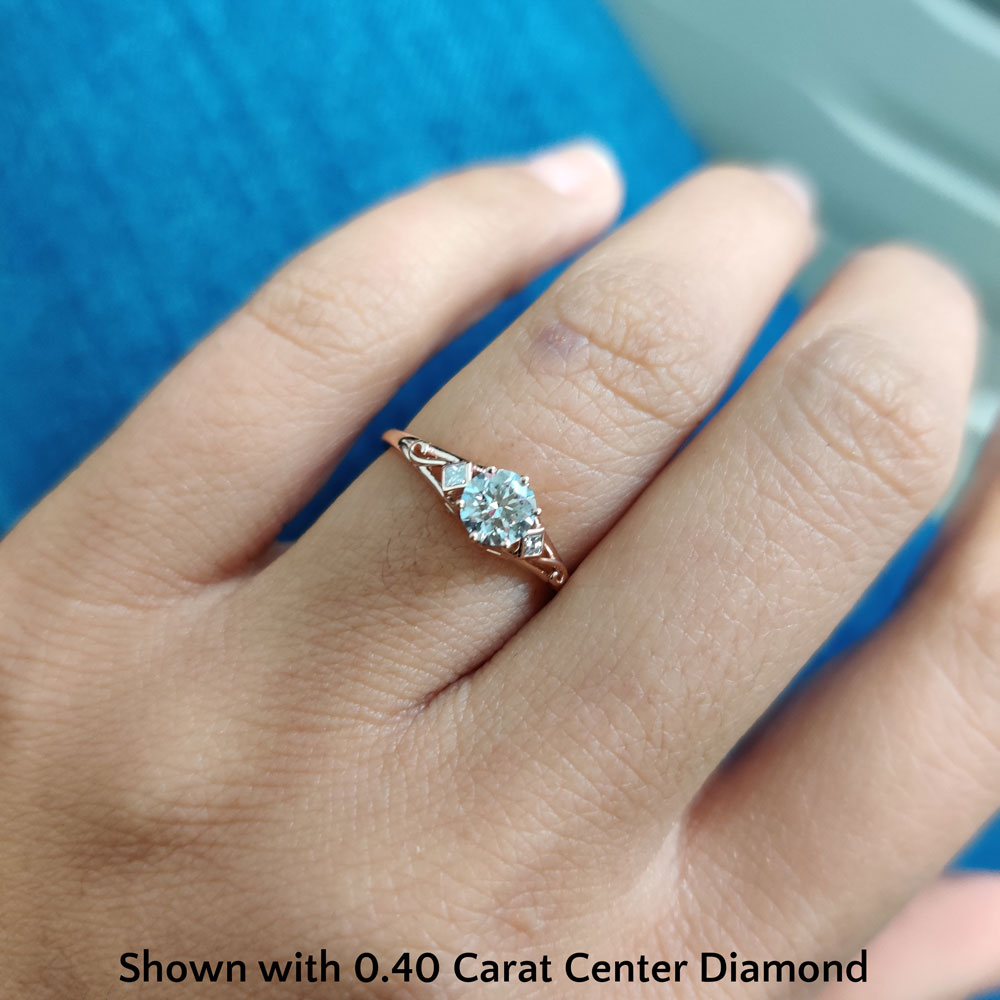 WHITE GOLD ENGAGEMENT RING SETTING WITH WIDE BAND AND CHANNEL SET DIAM -  Howard's Jewelry Center