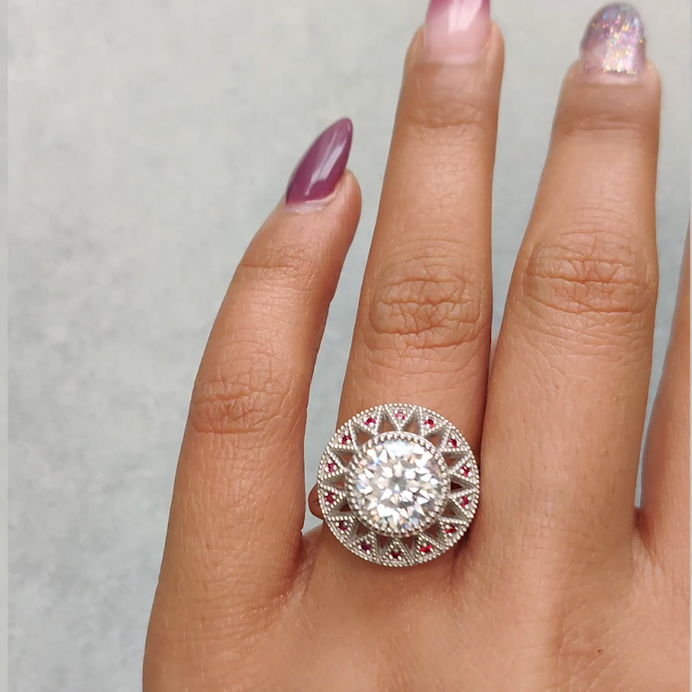 Buy Antique 18k Georgian Style Rose Cut Diamond Ring Online in India - Etsy
