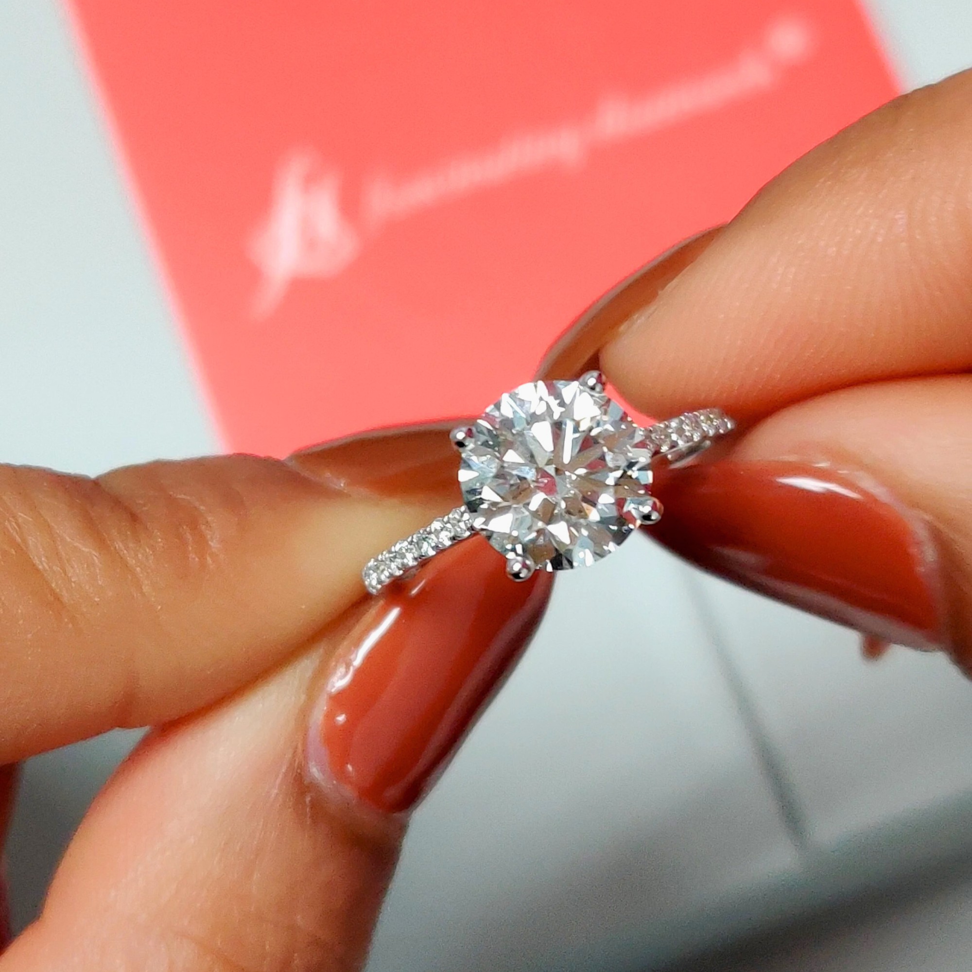 Petite Cathedral Diamond Ring