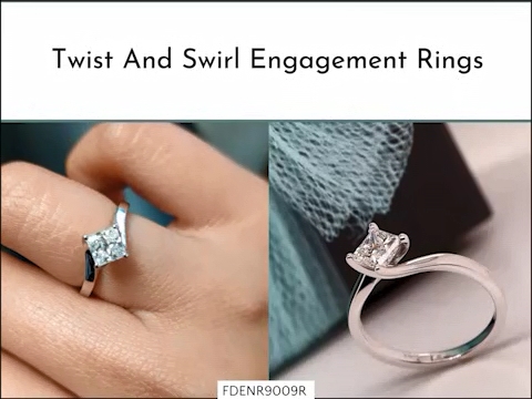 Modern Twisted & Swirl Engagement Rings