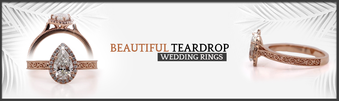 Teardrop Wedding Rings